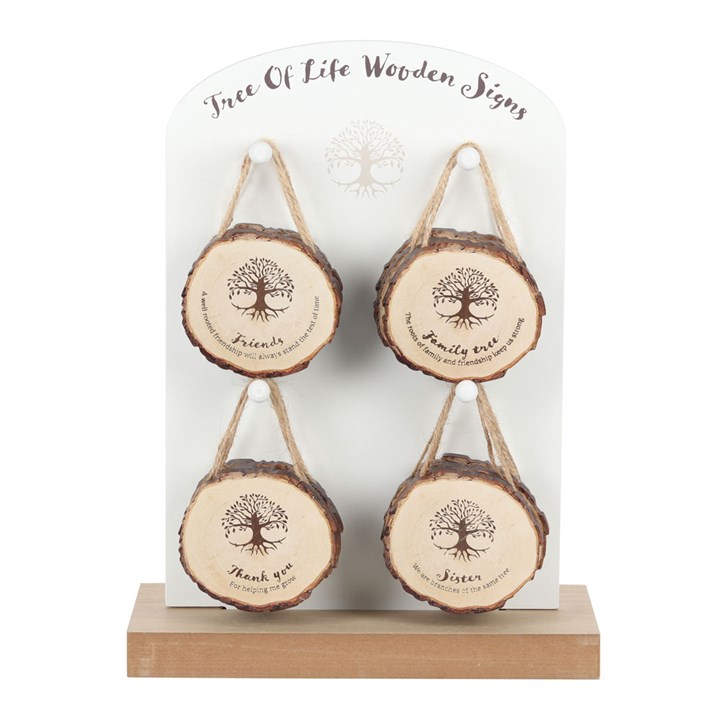 Tree of Life Wooden Hanging Signs