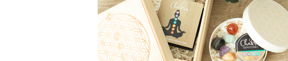 Wholesale spiritual and wellbeing gifts including crystals, smudge sticks, chakra sets, affirmation cards, self-care journals and holistic accessories. Trusted trade supplier for new age shops and wellness retailers. Global shipping available.