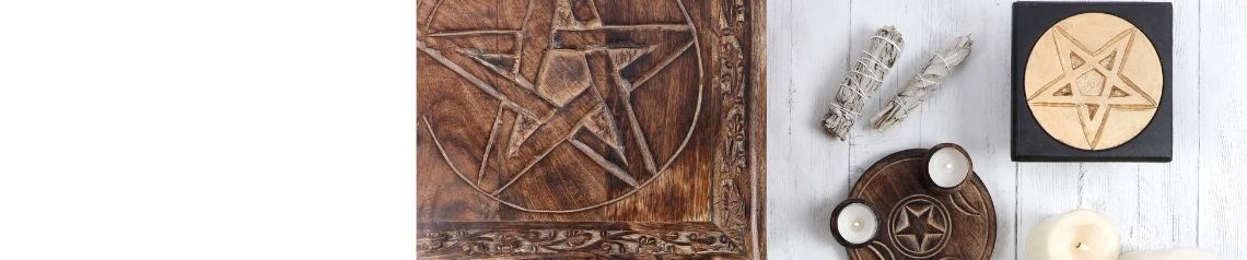 Wholesale altar supplies including hand-carved altar tables, traditional cast iron cauldrons, resin wands and offering bowls. Ideal for spiritual shops, Wiccan retailers and ritual practitioners. No minimum order and worldwide shipping.