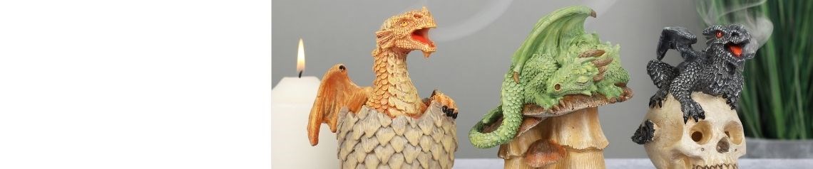 Wholesale dragon-themed gifts featuring exclusive Anne Stokes designs. Includes mugs, canvas plaques, incense burners and home decor. Ideal for fantasy and gothic gift shops. No minimum order and worldwide shipping.