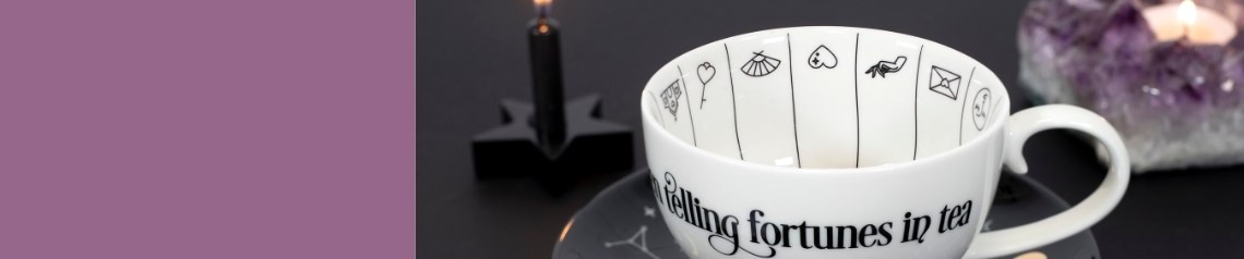 Wholesale fortune teller gifts and homeware with celestial designs and mystical details. Includes a wide range of unique products for spiritual and fantasy retailers. No minimum order and worldwide shipping.