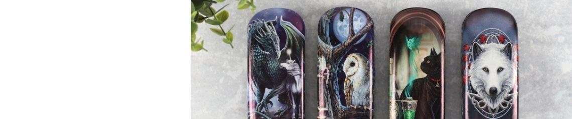 Wholesale licensed Lisa Parker gifts featuring mystical and fantasy artwork. Includes homeware, accessories and spiritual products with exclusive designs. Ideal for gothic, mystical and alternative gift shops. No minimum order and worldwide shipping.