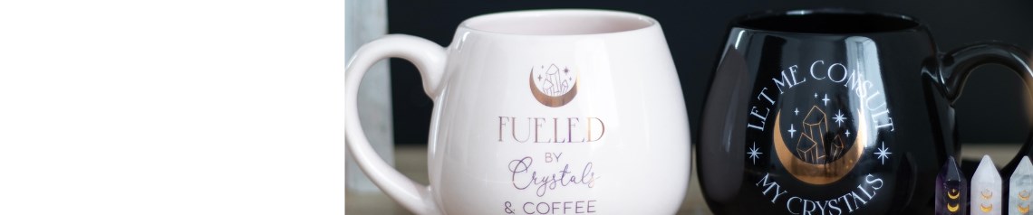 Wholesale mugs and cups including bestselling Witches Brew mugs, durable enamel camping mugs and novelty shaped mugs. Fun and practical drinkware for cafes, gift shops and online retailers. No minimum order, worldwide shipping.