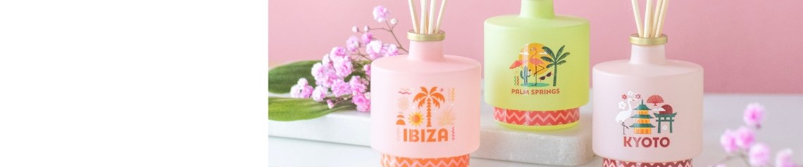 Scents of Adventure travel inspired home fragrance range with destination themed candles, fragrances and novelty oil burners, designed for gift shops and lifestyle retailers looking for unique travel gifts, available wholesale with no minimum order and worldwide delivery.