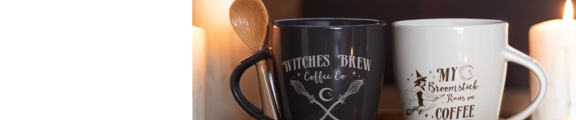 Witch-inspired gifts and retro-style home decor with whimsical charm. Ideal for Halloween displays and magical gift ranges. Popular with customers of all ages. No order minimum, ships worldwide.