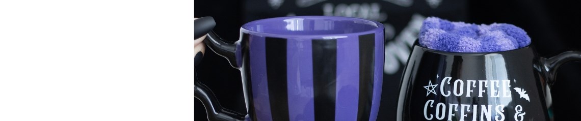 Wholesale gothic and witch-themed gifts from the Coven Club range, including mugs, clothing, candles, jewellery and mystical home decor. Ideal for modern witches, spiritual customers, and fans of alternative or occult trends. Popular with metaphysical shops, gothic retailers and lifestyle boutiques.