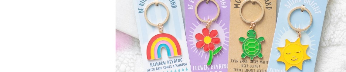 Wellbeing and positivity gift collection with rainbow keepsakes, inspirational mugs, motivational journals and uplifting tokens, designed to promote self care, mindfulness and daily encouragement. Wholesale wellbeing gifts for retailers, gift shops and online stores. No minimum order with worldwide shipping and competitive delivery rates.