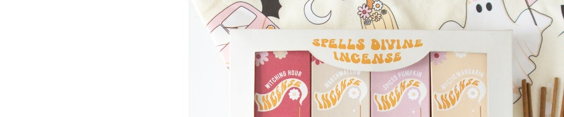 A fun Halloween range combining retro 70s style with friendly ghost characters, offering colourful decorations and novelty items for light-hearted seasonal displays.