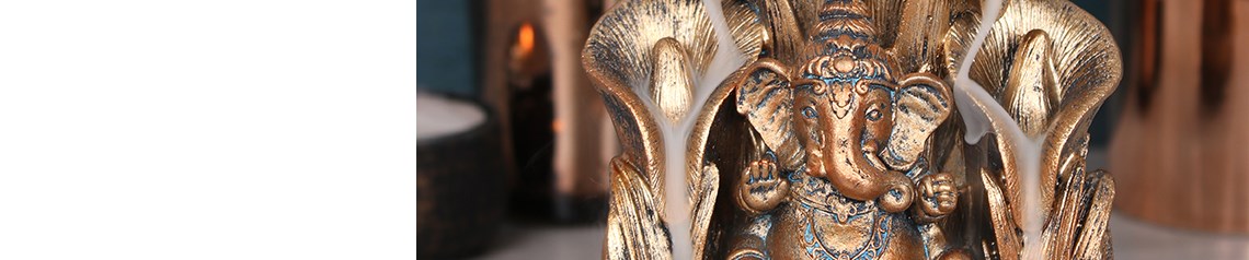 Wholesale backflow incense burners with dramatic smoke effects. Shop fantasy-themed burners including dragons and buddhas with matching cones and no minimum order.