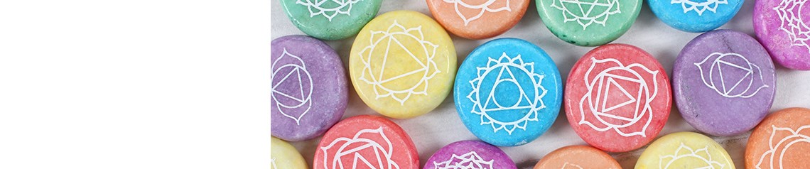 Wholesale seven chakra products including balancing jewellery, candles, incense, meditation stones, wall art and crystal kits. Ideal for spiritual shops, yoga studios and wellbeing retailers. No minimum order and worldwide shipping.
