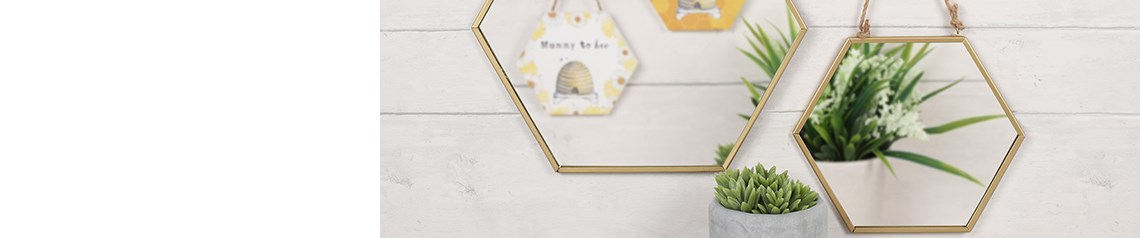 Wholesale mirrors in contemporary compact designs and gothic styles with fixings ready to hang. High quality decorative mirrors for retailers, shipped worldwide.