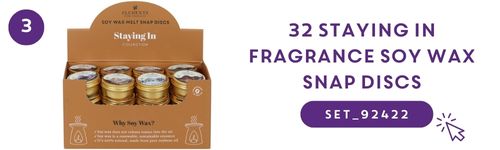 Image of 32 Staying In Fragrance Soy Wax Snap Discs