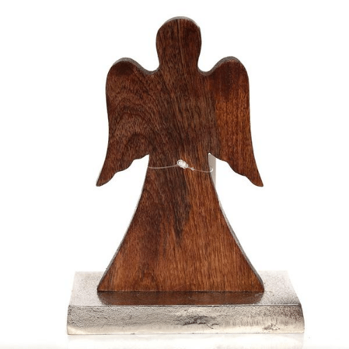 20cm Wooden Angel Ornament