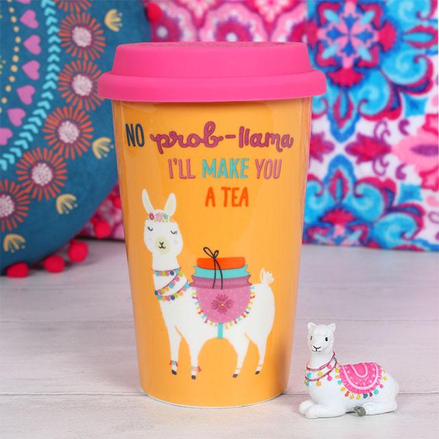 No Prob-llama wholesale travel mug
