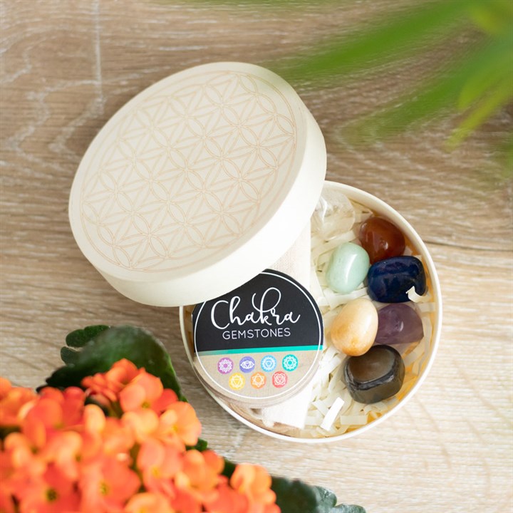 Chakra Gemstone Crystal Gift Set Something Different Wholesale