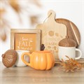 Pumpkin Shaped Mug and Socks Set