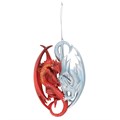 Fire and Ice Dragon Hanging Ornament by Anne Stokes