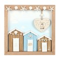 Ocean Air Salty Hair 3D Shell Beach Hut MDF Plaque