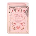 Pink Book Shaped Vase