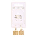 Book Worm Earrings