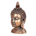 Bronze Buddha Head Backflow Incense Burner