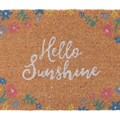 Natural Floral Hello Sunshine Doormat