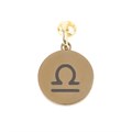 Libra Gold Tone Zodiac Sign Charm