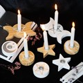 Natural Wooden Pentagram Spell Candle Holder