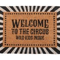 Black Welcome to the Circus Doormat