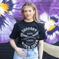 Support Your Local Witch Coven Unisex T-shirt Size XL