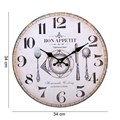 Shabby Chic Bon Appetit Wall Clock