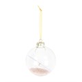 Rose Quartz Manifestation Glass Christmas Bauble Kit