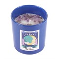 The Moon Amethyst Crystal Chip Candle