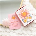Rose Quartz Crystal Sun Keepsake Stone in a Box