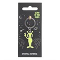 Glow in the Dark Alien Keyring