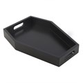 Plain Black Coffin Trinket Tray