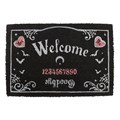 Pink and Black Talking Board Doormat