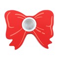 Red Bow Taper Candle Holder