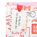 Valentine Postage Stamp Print Gift Bag