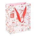 Valentine Postage Stamp Print Gift Bag