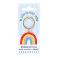 Be Kind to Your Mind Rainbow Keyring