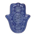 Dark Blue Hand of Hamsa Incense Holder and Trinket Dish