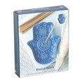 Dark Blue Hand of Hamsa Incense Holder and Trinket Dish