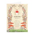 Toadstool Charm Necklace Greeting Card