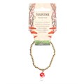 Toadstool Beaded Charm Bracelet