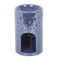 Iridescent Purple Moon Pillar Oil Burner and Wax Warmer