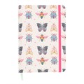 Floral Bug Print A5 Notebook