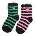 Set of 2 Good Witch and Bad Witch Fluffy Socks