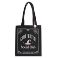 Good Witch Social Club Polycotton Tote Bag with Pin Badge