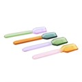 Set of 3 Pastel Glass Dessert Spoons